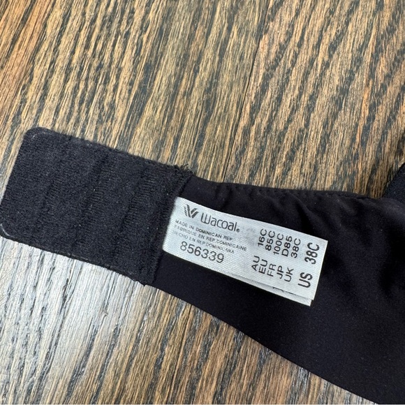 Wacoal Black Comfort First Wire Free T-Shirt Bra size 38C - Picture 4 of 5